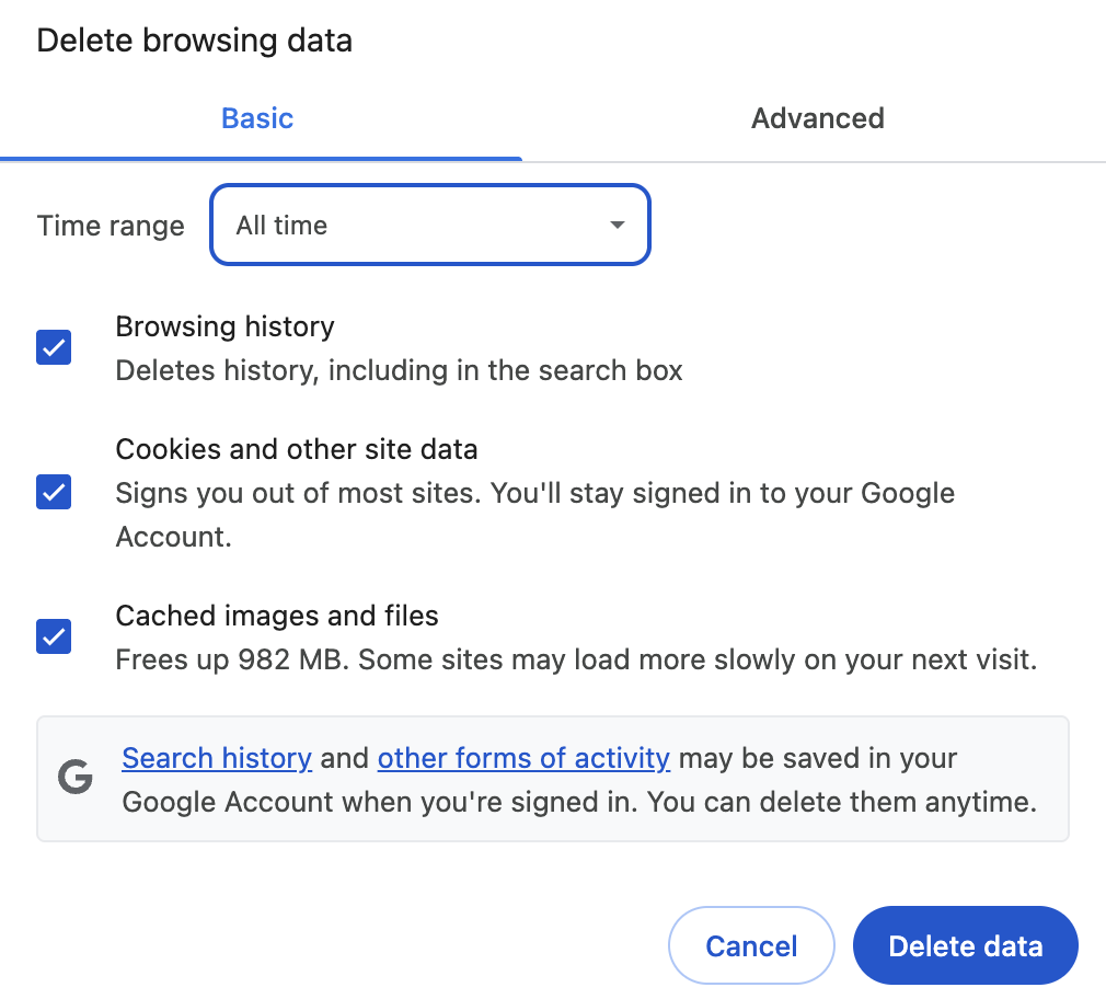 Set the Time Range to All Time